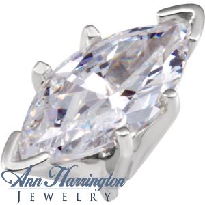Setting 14ky Marquise 4-Prong V-End with Peg .50ct
