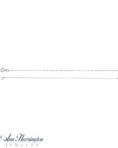 14k White or Yellow Gold .50 mm Solid Diamond-Cut 16 " or 18"  Cable Chain