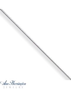 14k White or Yellow Gold 1 mm Square Chain