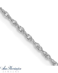 14k White or Yellow Gold .8 mm Lite Baby Rope Chain