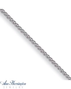 14k White or Yellow Gold 2.25 mm Solid Spiga Chain