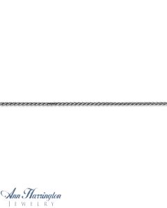 14k White or Yellow Gold 1.4 mm Solid Diamond Cut Spiga Chain
