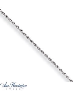 14k White or Yellow Gold 1.5 mm Diamond Cut Rope Chain