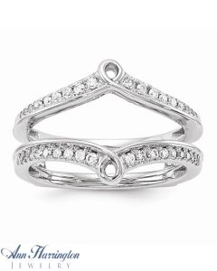 14K White Gold 1/3 ct tw Diamond Ring Guard, 1337111