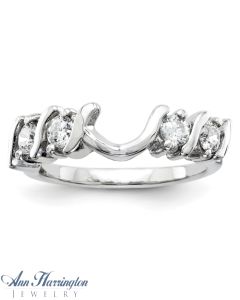 14k White or Yellow Gold 1/2 ct tw 4 Stone Diamond Ring Wrap, 143111