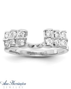 14k White Gold 1/2 ct tw Diamond Ring Wrap, 143311