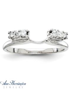 14k White Gold 1/5 ct tw Diamond Ring Wrap, 143511