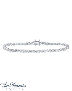 14k White or Yellow Gold 1 ct tw Diamond Tennis Bracelet