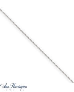 14k White or Yellow Gold .60 mm Curb Pendant Chain