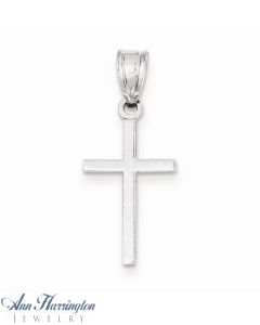 14k White or Yellow Gold 11.5x18.5 mm Cross Pendant, 2117