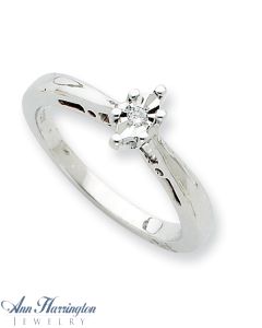 10k White or Yellow Gold .03 ct Diamond Promise Ring