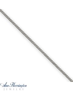 14k White or Yellow Gold .85 mm Square Pendant Chain