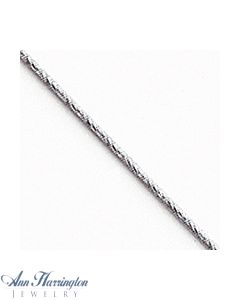 14k White or Yellow Gold .80 mm Solid Diamond Cut Snake Chain