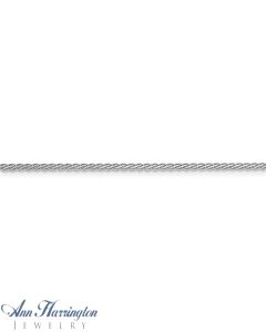14k White or Yellow Gold 1.8 mm Flat Wheat Chain