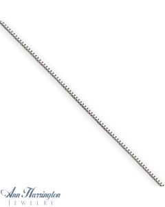 14k White or Yellow Gold .70 mm Box Chain