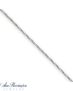 14k White or Yellow Gold 1 mm Twisted Box Chain