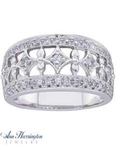 14k White Gold 1/2 ct tw Diamond Fashion Ring