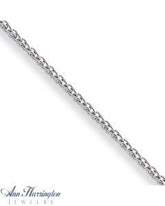 14k White or Yellow Gold 2.25 mm Parisian Wheat Chain