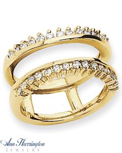14k Yellow or White Gold 1/2 ct tw Diamond Ring Guard, 822311