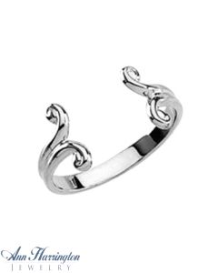 14k White or Yellow Gold Ring Mounting