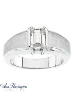 14k White or Yellow Gold 7x5 Bezel Engagement Solitaire Ring Setting