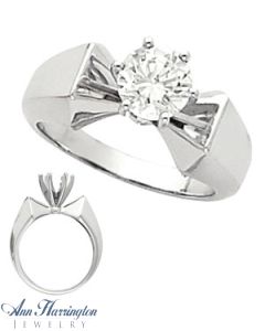 14k White or Yellow Gold Ring Mounting