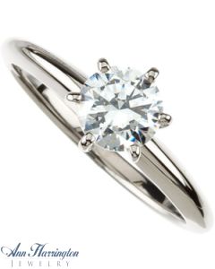 14k White or Yellow Gold 1/4-1/2 ct Diamond Solitaire Engagement Ring