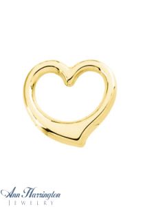 14k Yellow Gold Heart Pendant