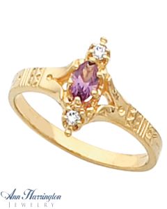 14k Yellow or White Gold 5x3 mm Oval Ring Setting