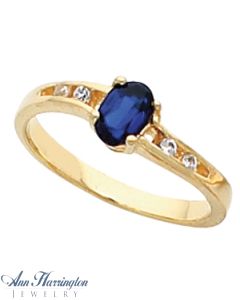 14k Yellow or White Gold 5x4 mm Oval Ring Setting