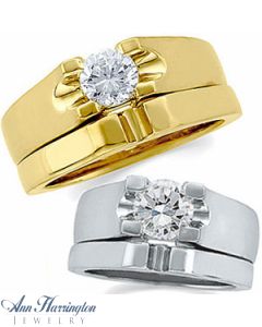14k Yellow or White Gold Engagement Ring 4.1-6.5 mm Setting
