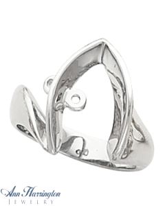 14k White or Yellow Gold Ring Mounting