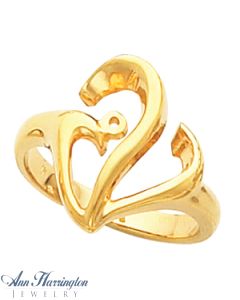 14k Yellow or White Gold Ring Mounting
