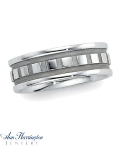 14k White or Yellow Gold 7.75 mm Women's And Men's Comfort Fit Wedding Band, E0472
