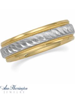 14k 2-Tone Women's And Men's Wedding Band