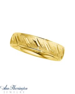 14k Yellow Gold Women's And Men's Wedding Band