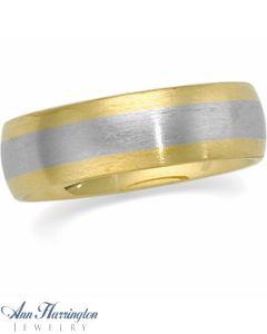 14k 2-Tone 5.5 mm Women's And Men's Comfort Fit Wedding Band