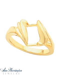 14k Yellow or White Gold Ring Mounting
