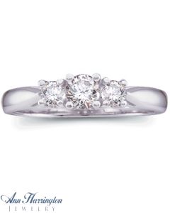 Platinum 1/2 ct tw 3 Stone Diamond Ring