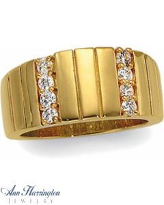 14k Yellow Gold 1/3 ct tw Women's and Men's Diamond Wedding Band