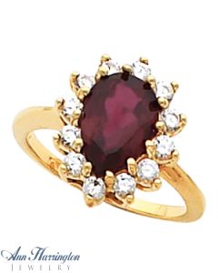 14k Yellow or White Gold 6x4, 8x5, 9x6, 10x7 and 11x11.5 mm Pear Shape Ring Setting