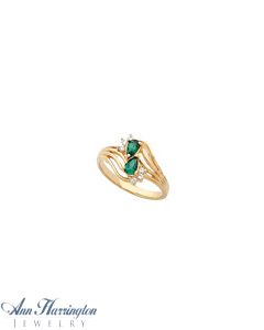 14k Yellow or White Gold Pear Shape Ring Setting