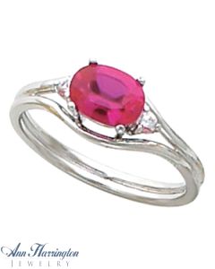 14k White or Yellow Gold 7x5 mm Oval Ring Setting