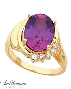 14k Yellow or White Gold 11x9 mm Oval Ring Setting