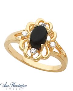 14k Yellow or White Gold 7x5 mm Oval Flower Like Design Ring Setting