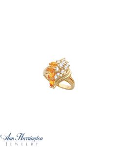 14k Yellow or White Gold Marquise Ring Setting