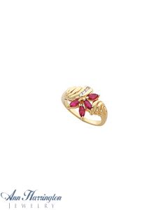 14k Yellow or White Gold Marquise Ring Setting