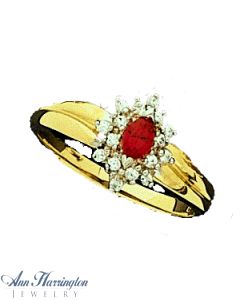 14k Yellow or White Gold 4.5x2.5 mm Marquise Ring Setting
