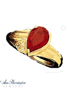 14k Yellow or White Gold 10x7 mm Pear Shape Ring Setting