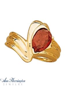 14k Yellow or White Gold 10x7 mm Pear Shape Ring Setting